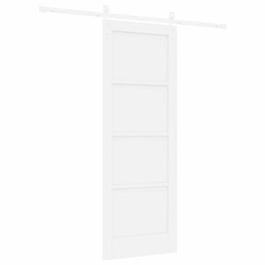 Συρόμενη Πόρτα 73,5 x 198,5 cm Επεξεργασμένο Ξύλο Λευκό