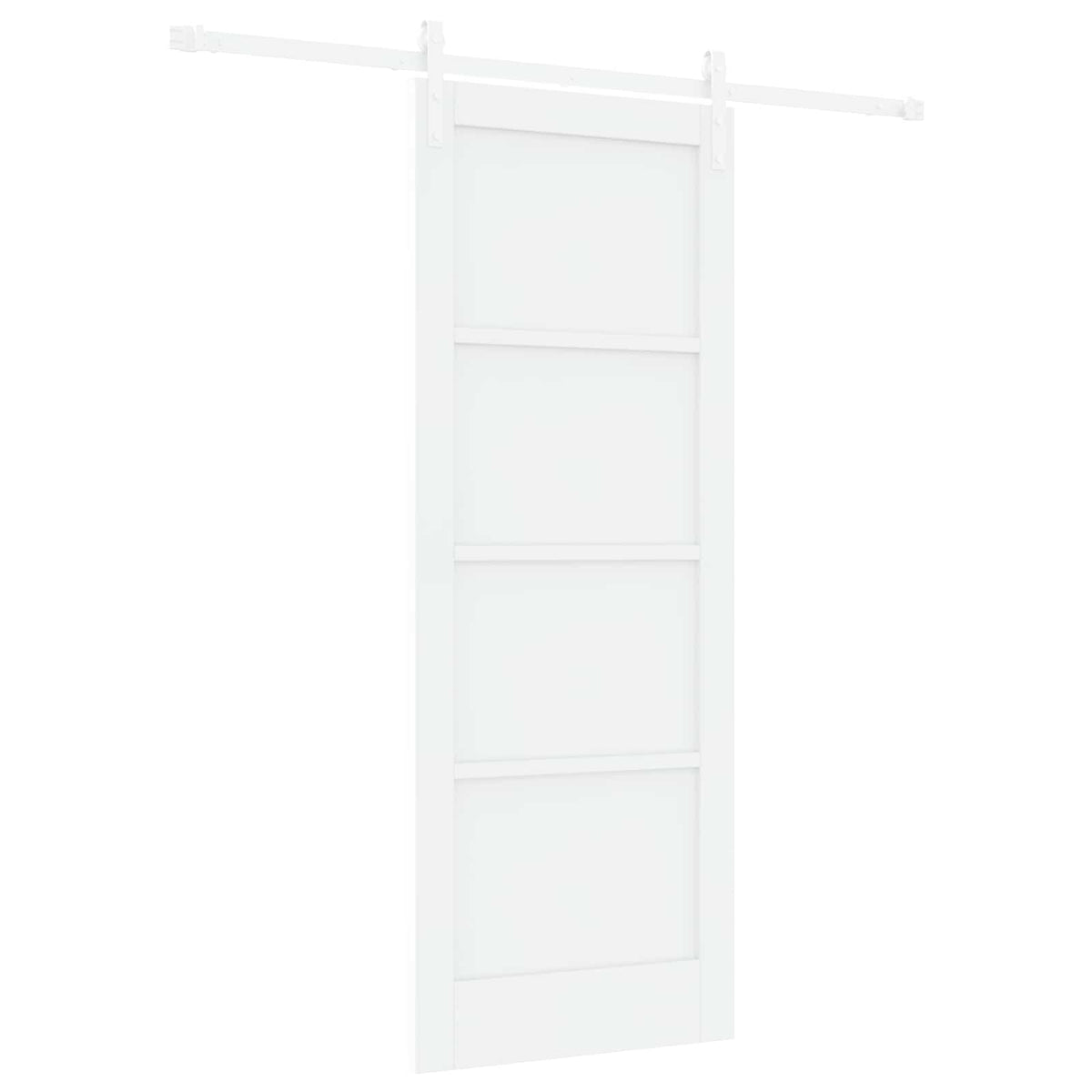 Συρόμενη Πόρτα 78 x 202 cm Επεξεργασμένο Ξύλο Λευκό