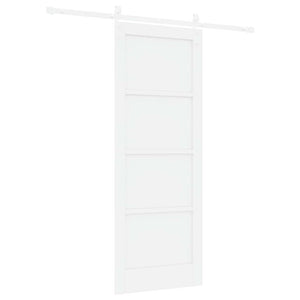 Συρόμενη Πόρτα 78 x 202 cm Επεξεργασμένο Ξύλο Λευκό