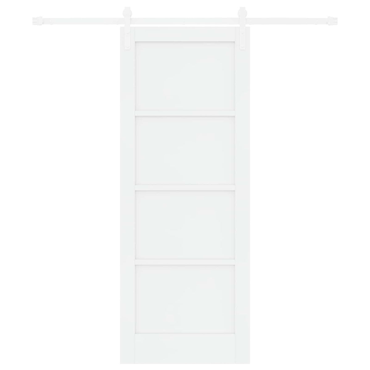 Συρόμενη Πόρτα 78 x 202 cm Επεξεργασμένο Ξύλο Λευκό