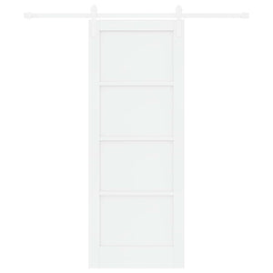 Συρόμενη Πόρτα 78 x 202 cm Επεξεργασμένο Ξύλο Λευκό