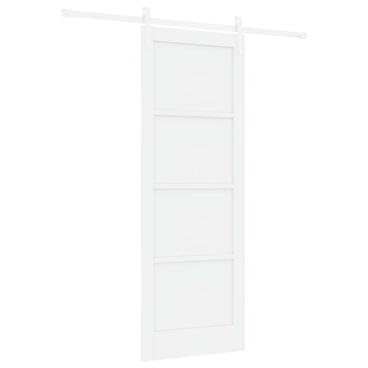 Συρόμενη Πόρτα 78 x 211 cm Επεξεργασμένο Ξύλο Λευκό