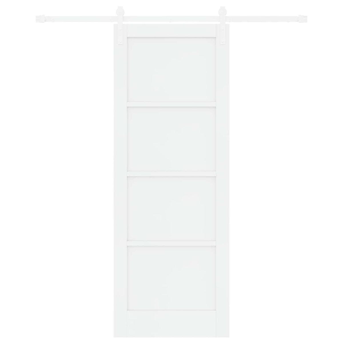 Συρόμενη Πόρτα 78 x 211 cm Επεξεργασμένο Ξύλο Λευκό