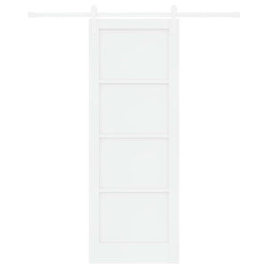 Συρόμενη Πόρτα 78 x 211 cm Επεξεργασμένο Ξύλο Λευκό