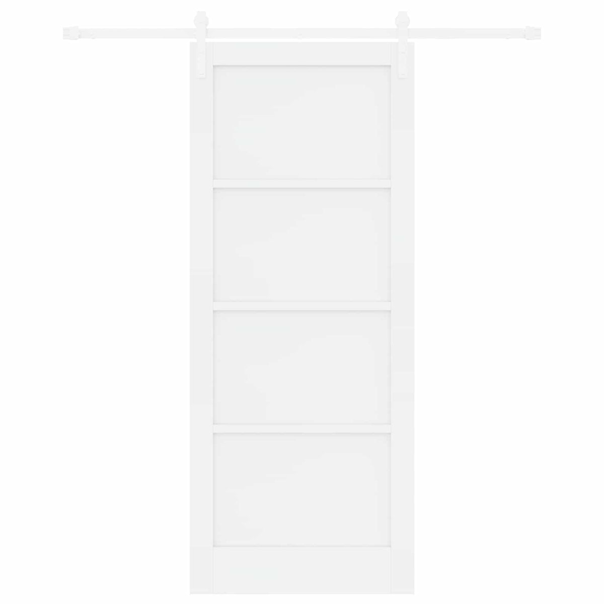 Συρόμενη Πόρτα 86 x 211 cm Επεξεργασμένο Ξύλο Λευκό