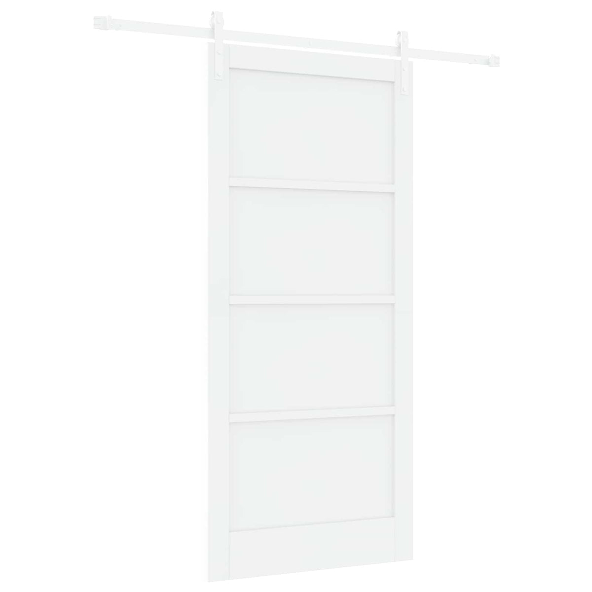 Συρόμενη Πόρτα 93 x 202 cm Επεξεργασμένο Ξύλο Λευκό