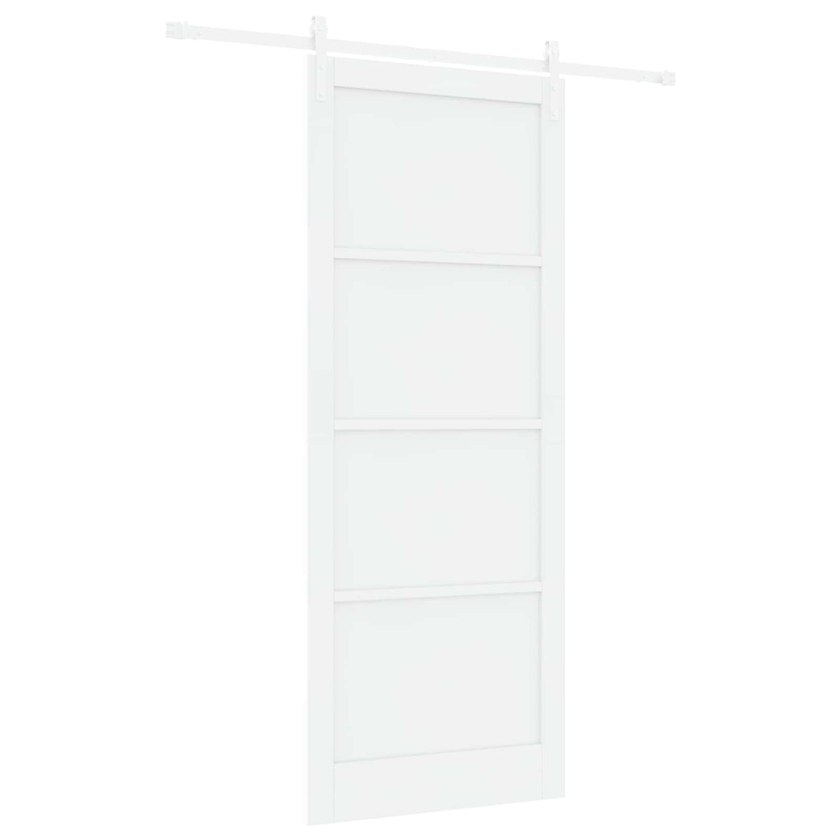 Συρόμενη Πόρτα 93 x 232 cm Επεξεργασμένο Ξύλο Λευκό