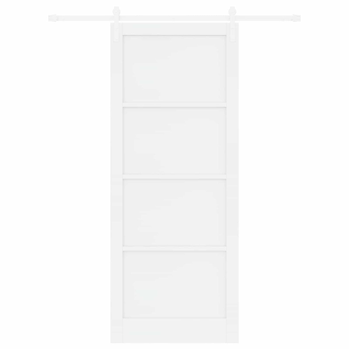 Συρόμενη Πόρτα 93 x 232 cm Επεξεργασμένο Ξύλο Λευκό