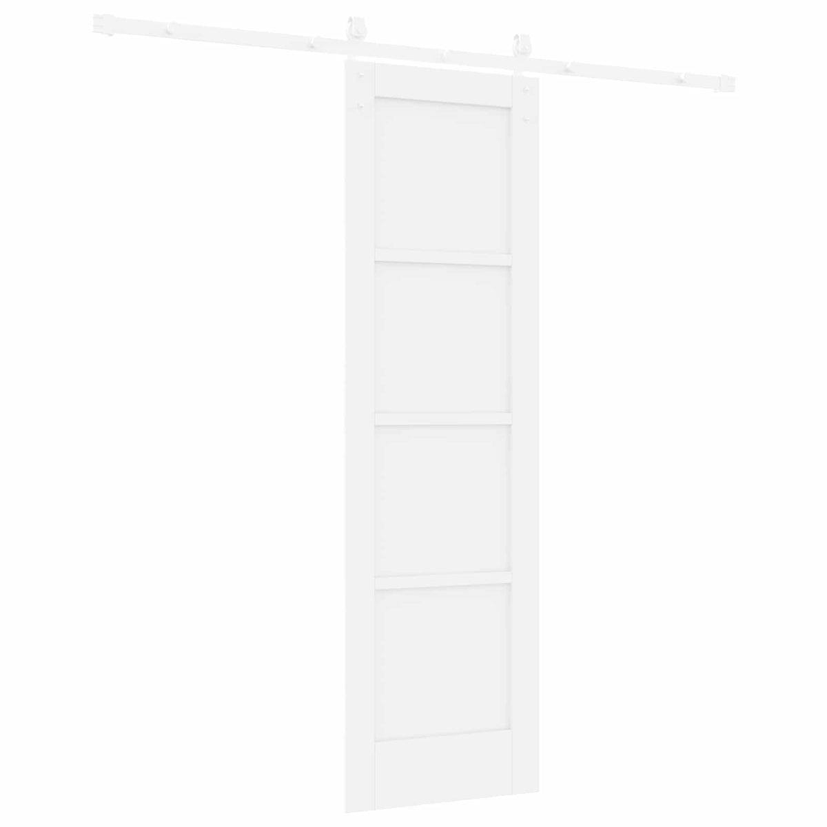 Συρόμενη Πόρτα 61 x 198,5 cm Επεξεργασμένο Ξύλο Λευκό