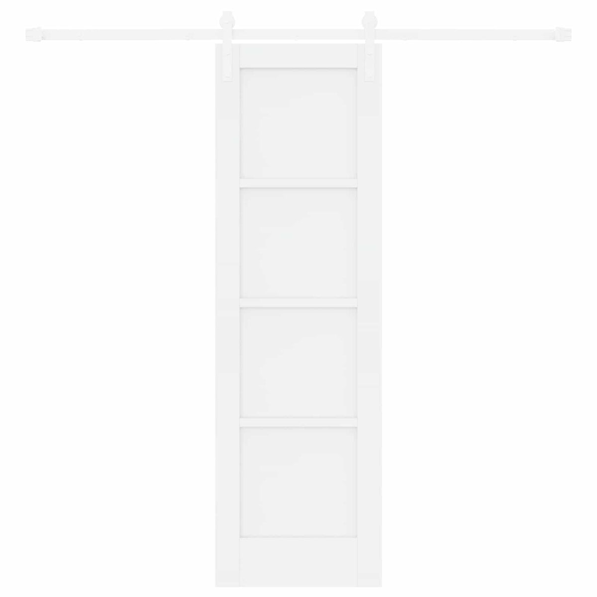 Συρόμενη Πόρτα 61 x 198,5 cm Επεξεργασμένο Ξύλο Λευκό