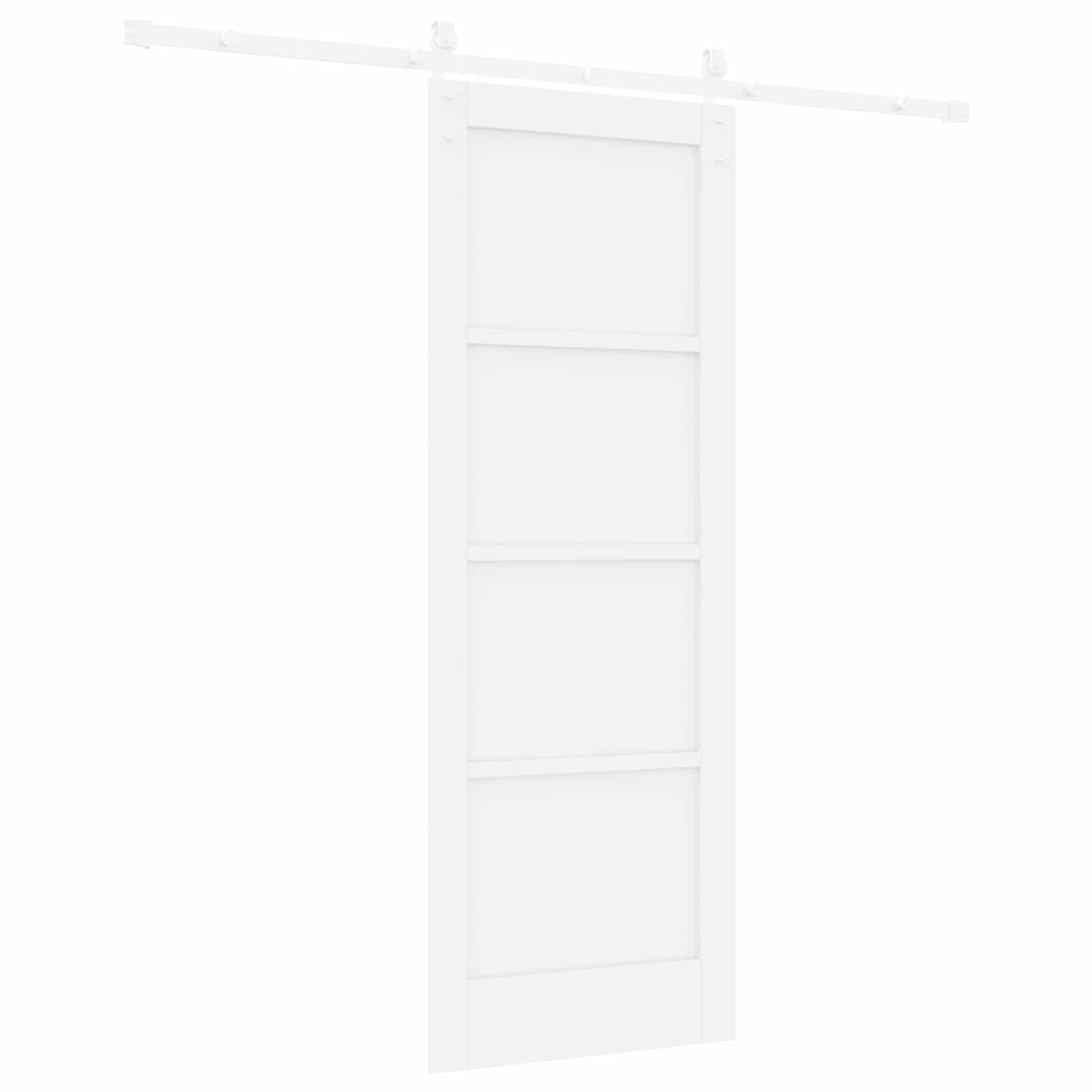Συρόμενη Πόρτα 73,5 x 198,5 cm Επεξεργασμένο Ξύλο Λευκό