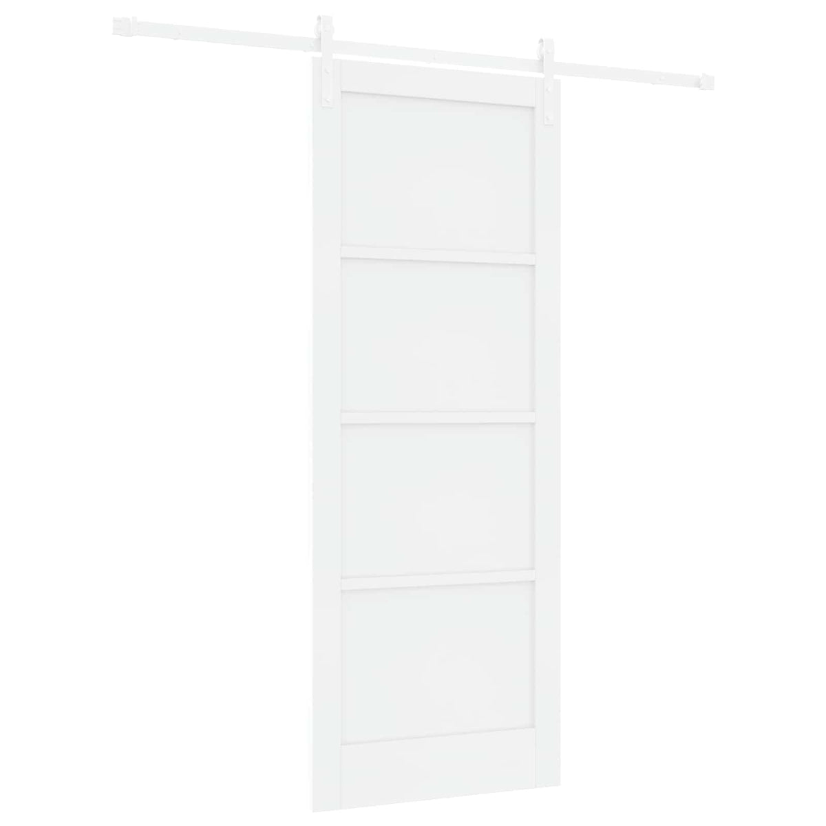 Συρόμενη Πόρτα 83 x 211 cm Επεξεργασμένο Ξύλο Λευκό