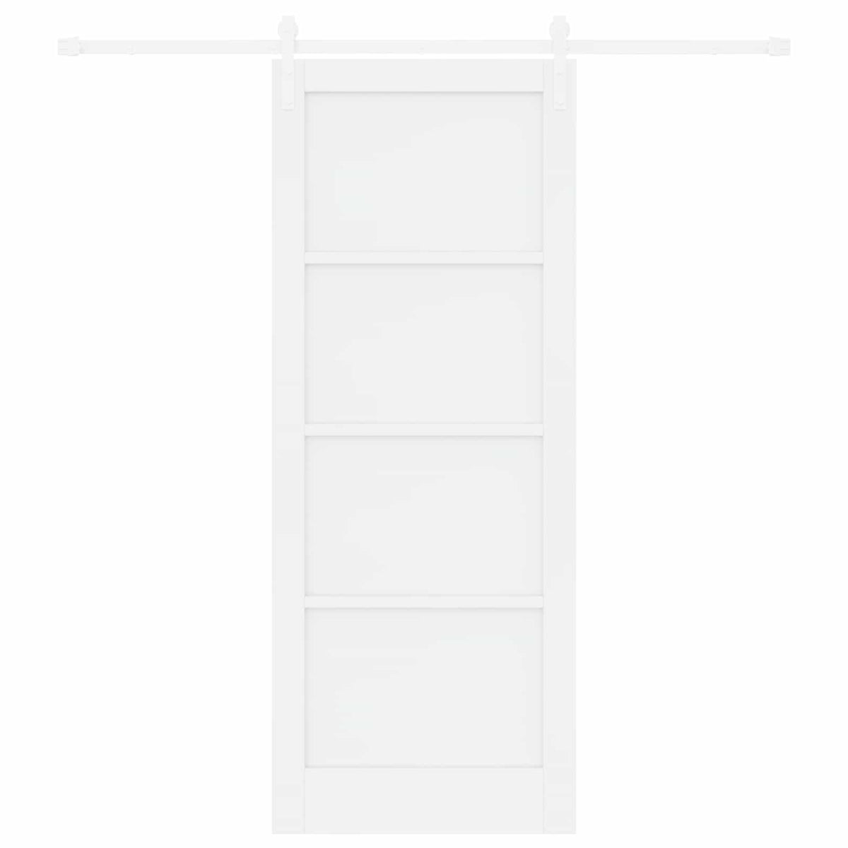 Συρόμενη Πόρτα 83 x 211 cm Επεξεργασμένο Ξύλο Λευκό