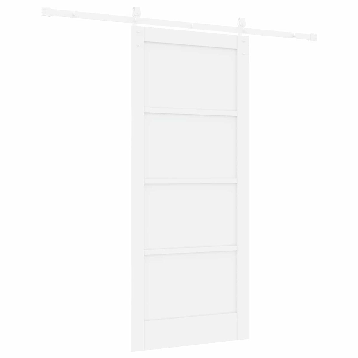 Συρόμενη Πόρτα 86 x 198,5 cm Επεξεργασμένο Ξύλο Λευκό