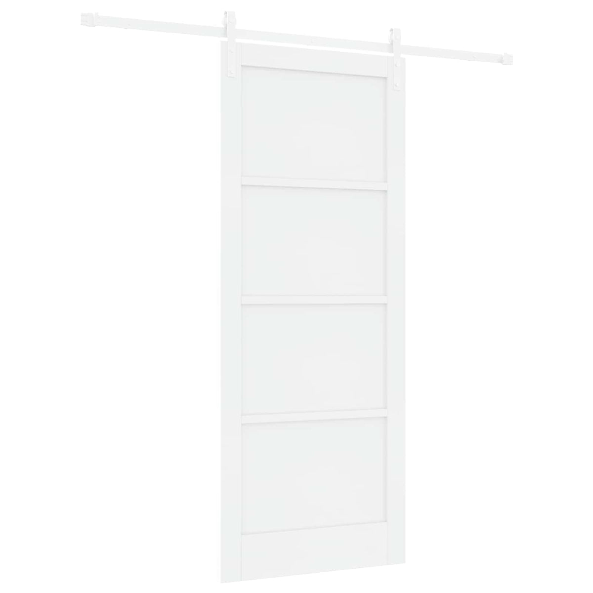 Συρόμενη Πόρτα 86 x 211 cm Επεξεργασμένο Ξύλο Λευκό