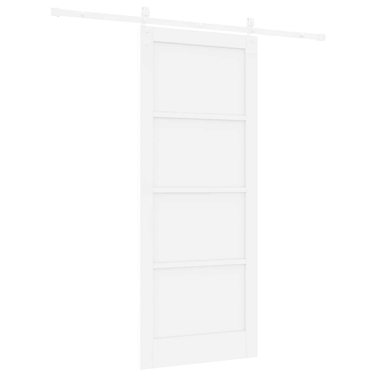 Συρόμενη Πόρτα 86 x 211 cm Επεξεργασμένο Ξύλο Λευκό