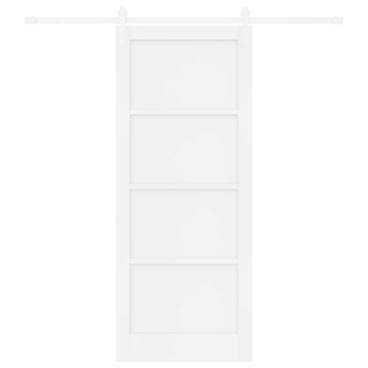 Συρόμενη Πόρτα 86 x 211 cm Επεξεργασμένο Ξύλο Λευκό