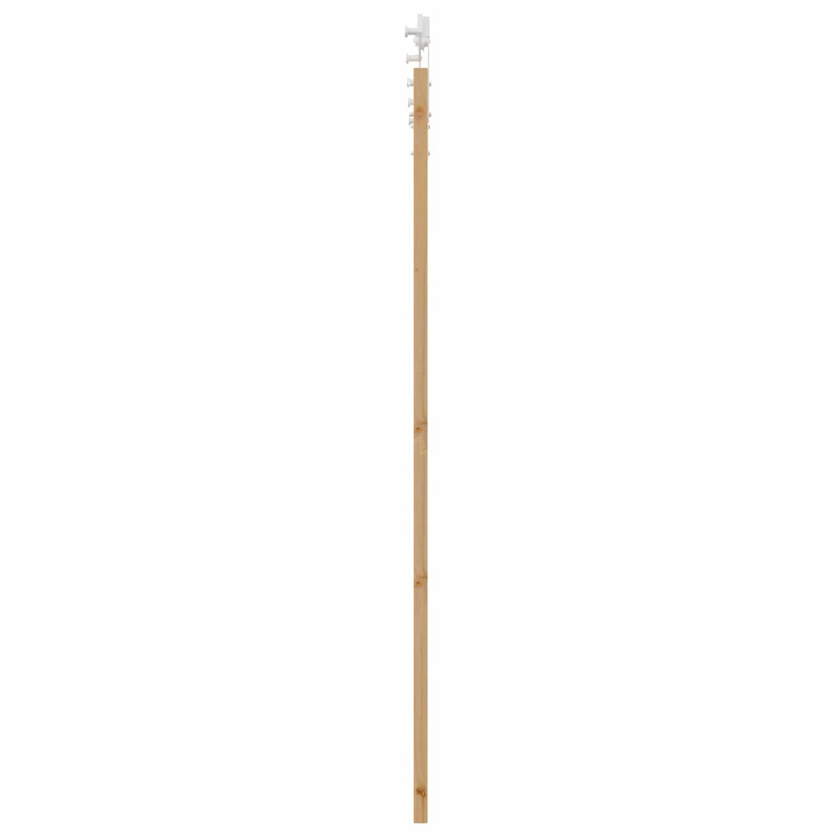 Συρόμενη Πόρτα 93 x 202 cm Επεξεργασμένο Ξύλο Φυσικό και Λευκό - Pakobazaar