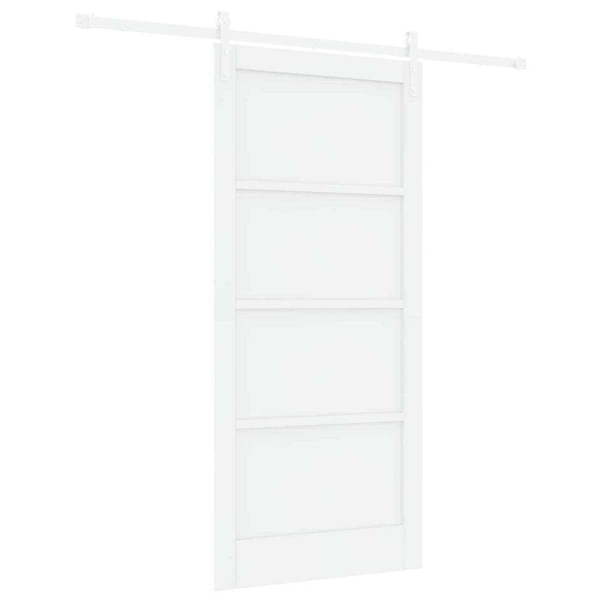 Συρόμενη Πόρτα 93 x 202 cm Επεξεργασμένο Ξύλο Λευκό