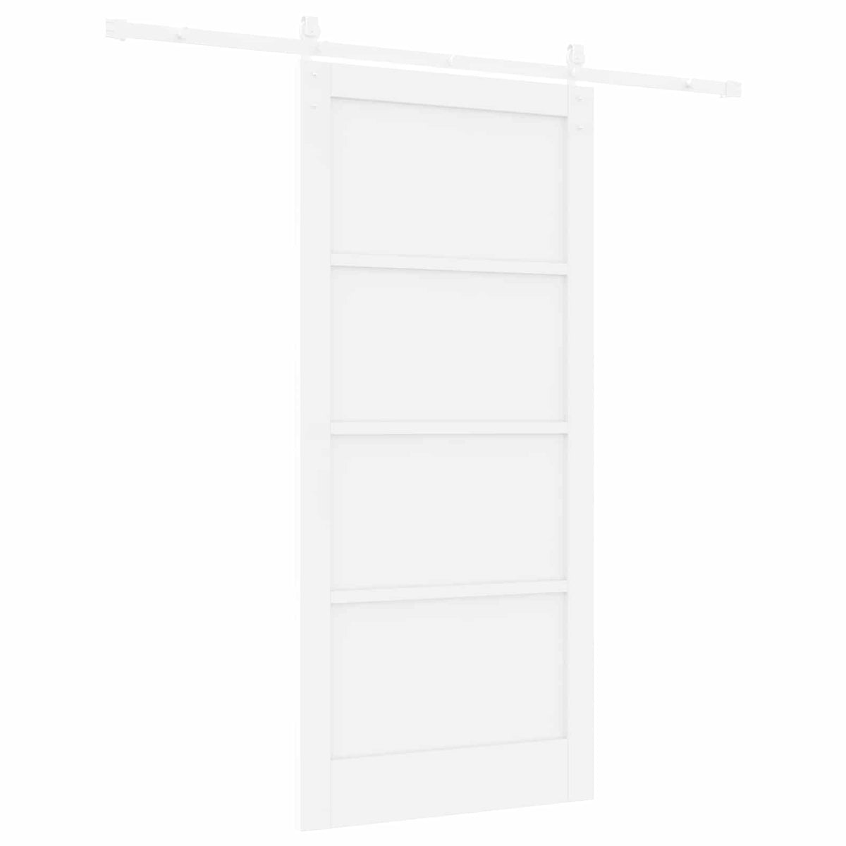 Συρόμενη Πόρτα 93 x 202 cm Επεξεργασμένο Ξύλο Λευκό