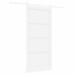 Συρόμενη Πόρτα 93 x 202 cm Επεξεργασμένο Ξύλο Λευκό