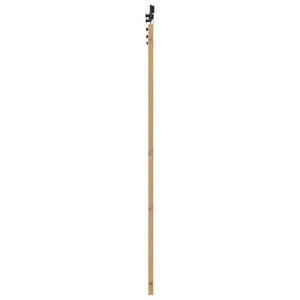 Συρόμενη Πόρτα 93 x 202 cm Επεξεργασμένο Ξύλο Φυσικό και Μαύρο