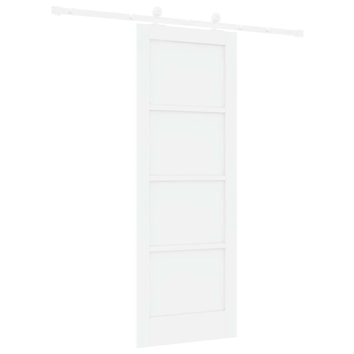 Συρόμενη Πόρτα 73,5 x 198,5 cm Επεξεργασμένο Ξύλο Λευκό - Pakobazaar