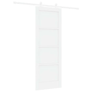 Συρόμενη Πόρτα 73,5 x 198,5 cm Επεξεργασμένο Ξύλο Λευκό - Pakobazaar