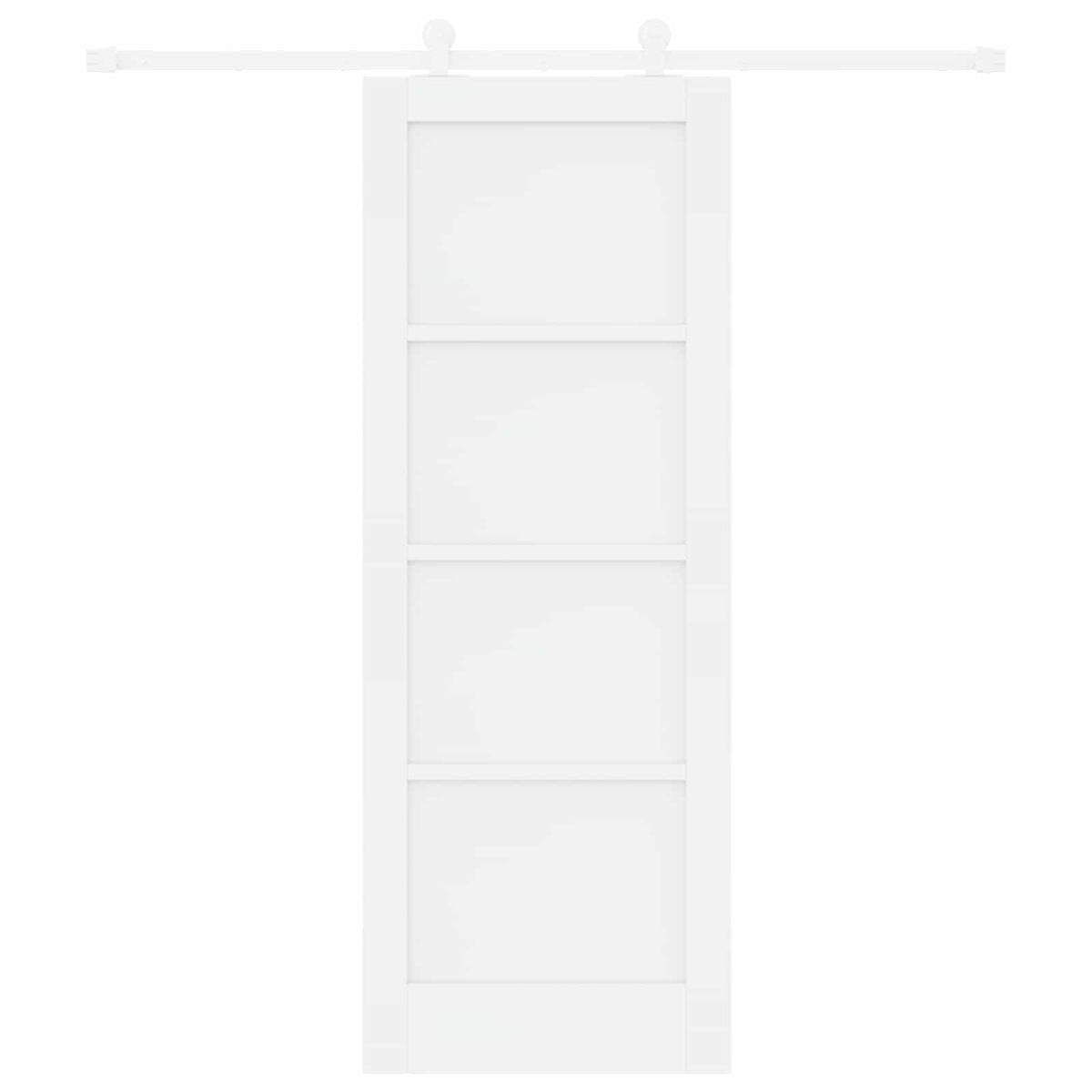 Συρόμενη Πόρτα 73,5 x 198,5 cm Επεξεργασμένο Ξύλο Λευκό - Pakobazaar