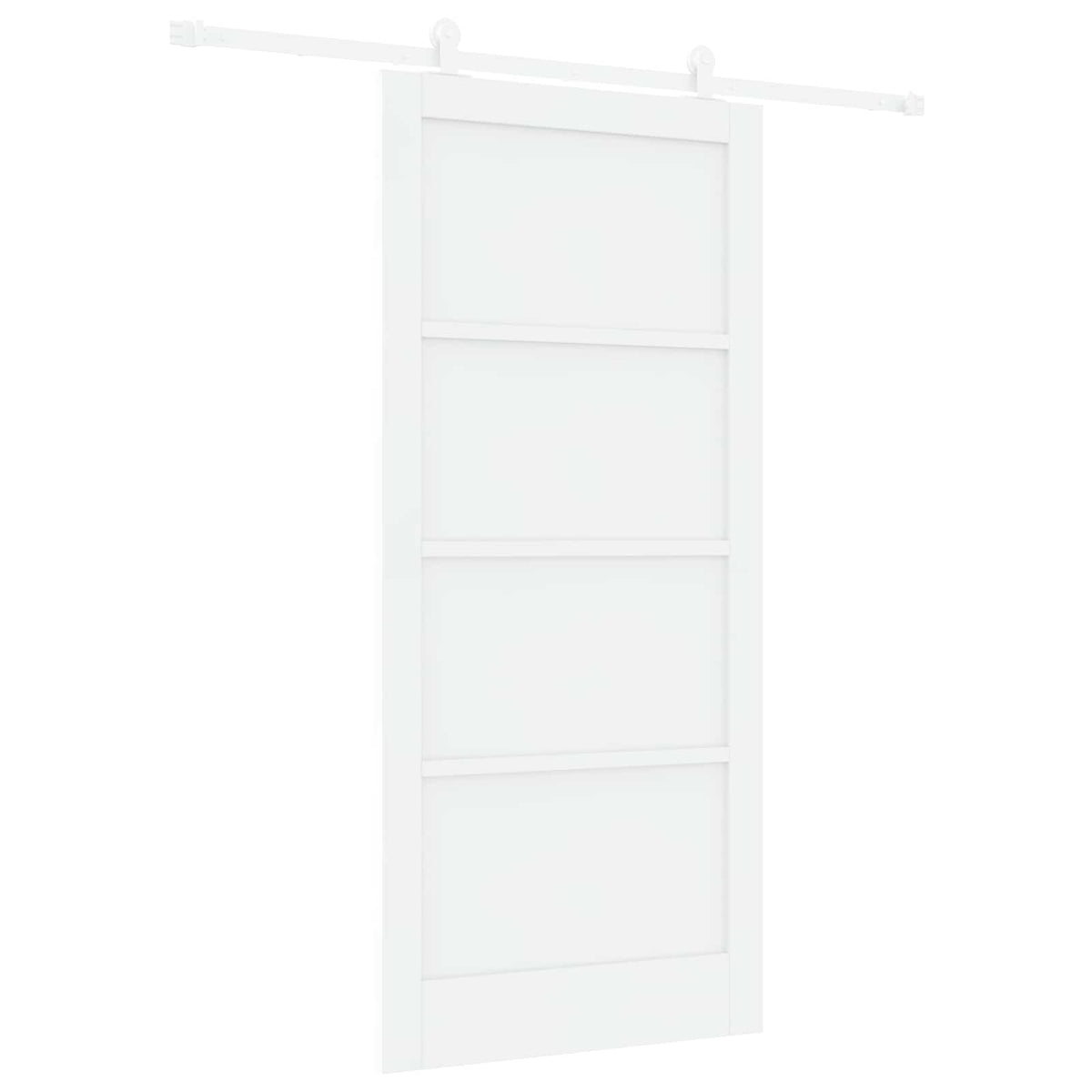 Συρόμενη Πόρτα 93 x 202 cm Επεξεργασμένο Ξύλο Λευκό