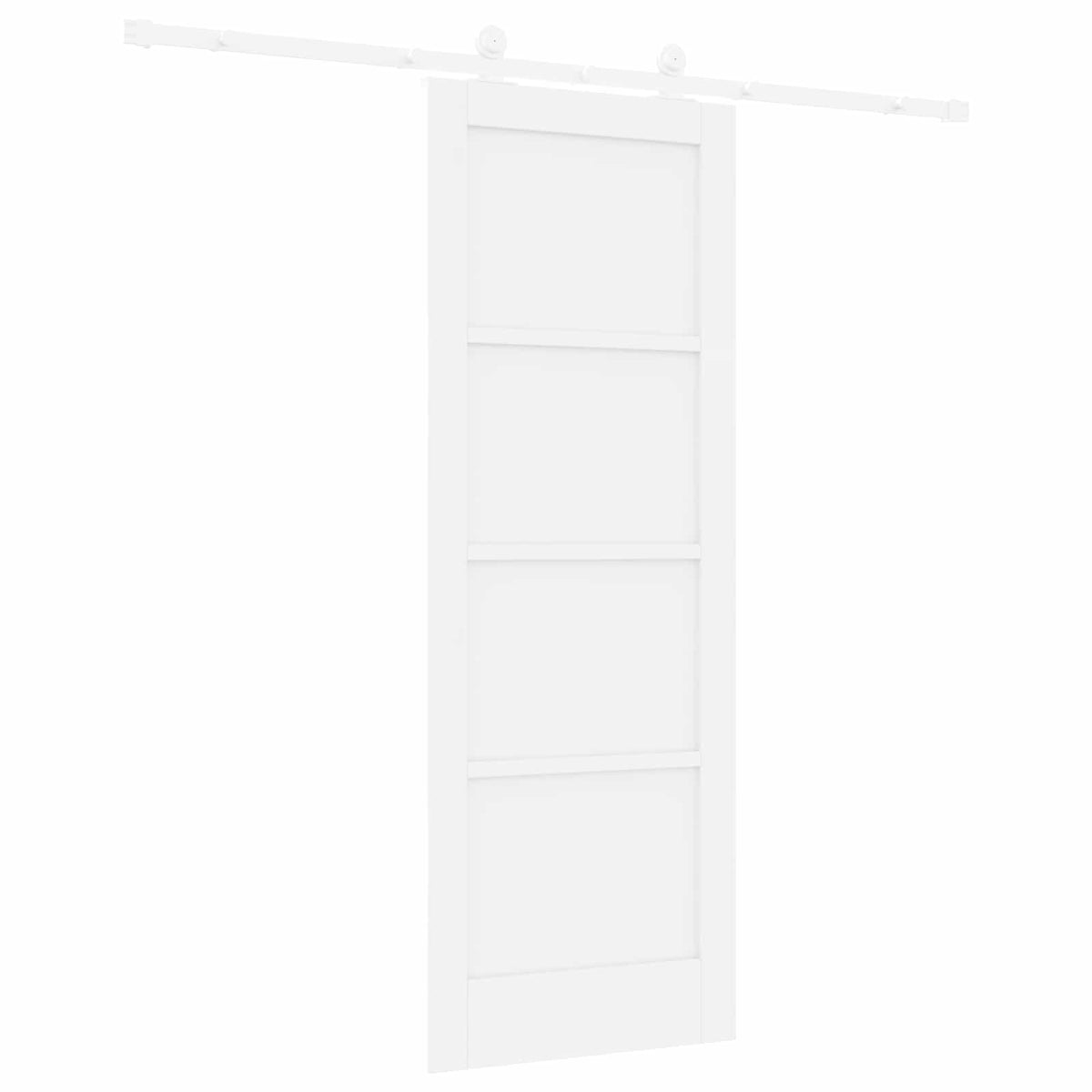 Συρόμενη Πόρτα 73,5 x 198,5 cm Επεξεργασμένο Ξύλο Λευκό