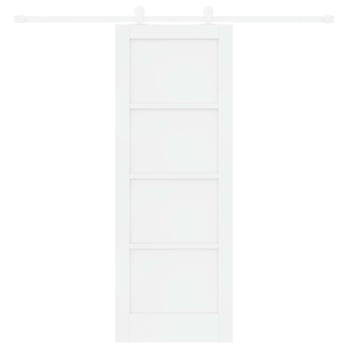 Συρόμενη Πόρτα 73,5 x 198,5 cm Επεξεργασμένο Ξύλο Λευκό