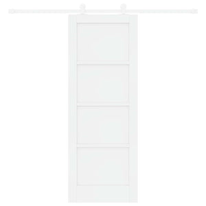 Συρόμενη Πόρτα 73,5 x 198,5 cm Επεξεργασμένο Ξύλο Λευκό