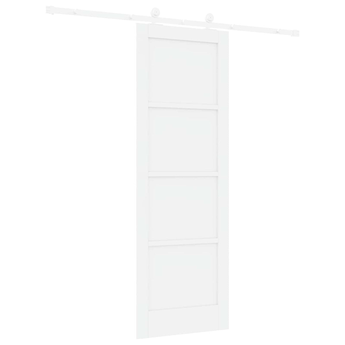 Συρόμενη Πόρτα 73,5 x 211 cm Επεξεργασμένο Ξύλο Λευκό