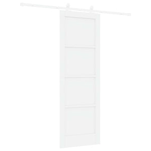 Συρόμενη Πόρτα 73,5 x 211 cm Επεξεργασμένο Ξύλο Λευκό