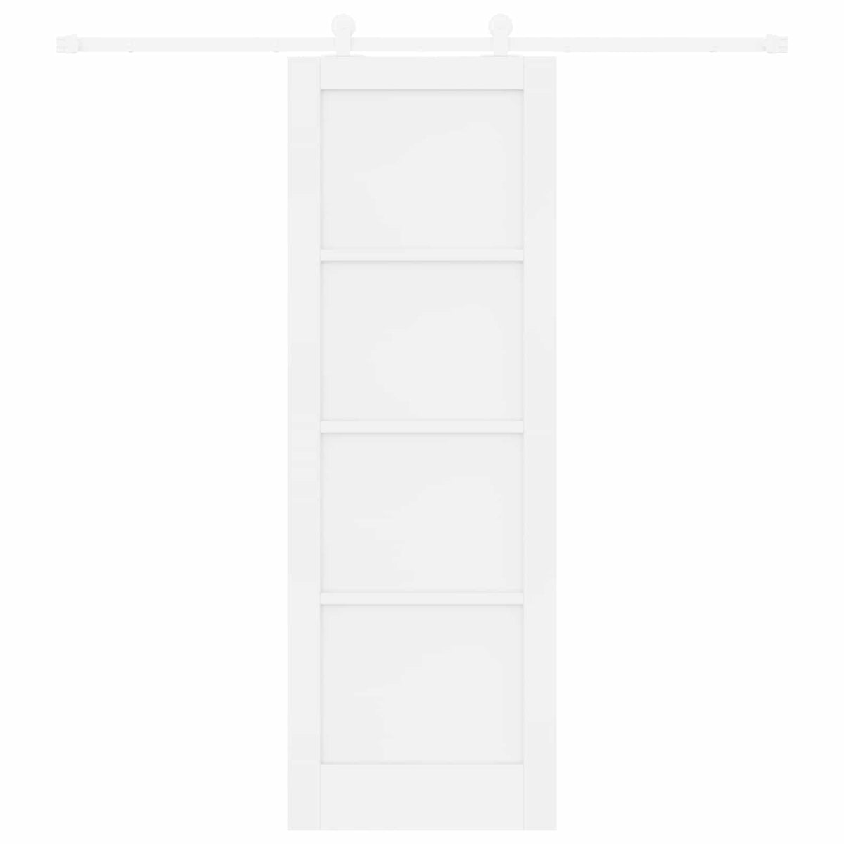 Συρόμενη Πόρτα 73,5 x 211 cm Επεξεργασμένο Ξύλο Λευκό