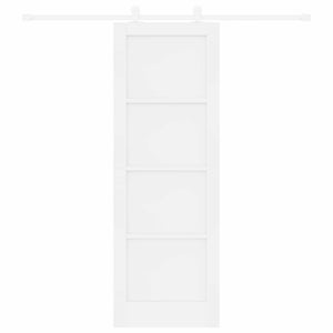 Συρόμενη Πόρτα 73,5 x 211 cm Επεξεργασμένο Ξύλο Λευκό