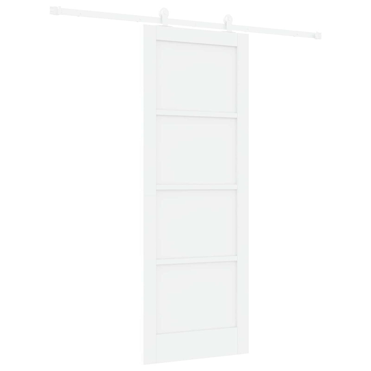 Συρόμενη Πόρτα 78 x 211 cm Επεξεργασμένο Ξύλο Λευκό