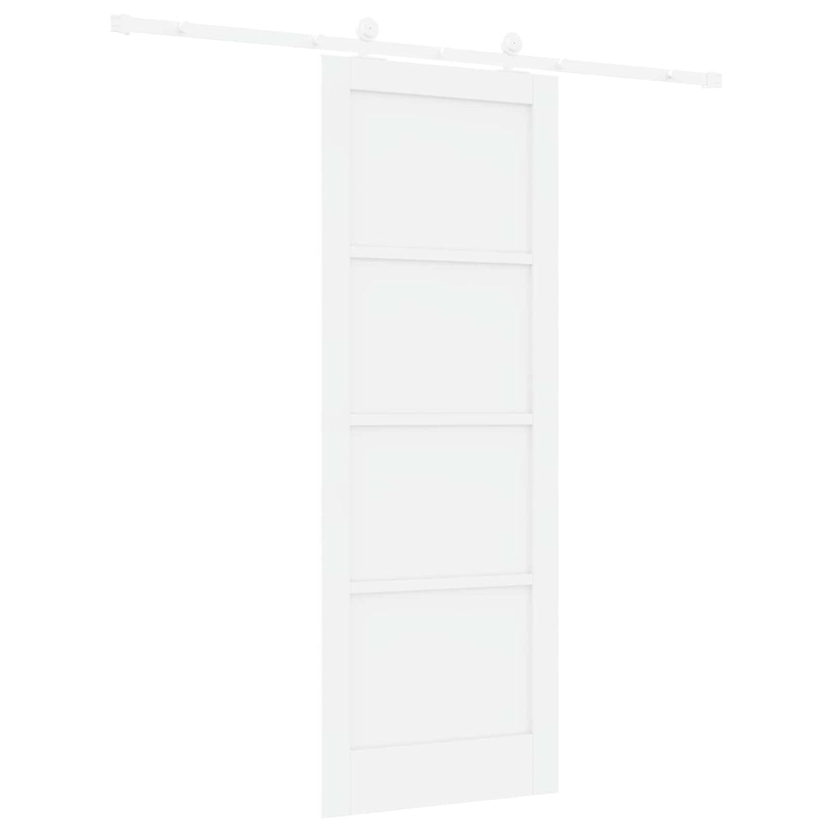 Συρόμενη Πόρτα 78 x 211 cm Επεξεργασμένο Ξύλο Λευκό