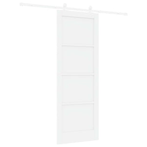 Συρόμενη Πόρτα 78 x 211 cm Επεξεργασμένο Ξύλο Λευκό