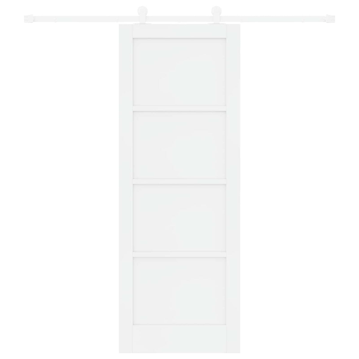 Συρόμενη Πόρτα 78 x 211 cm Επεξεργασμένο Ξύλο Λευκό