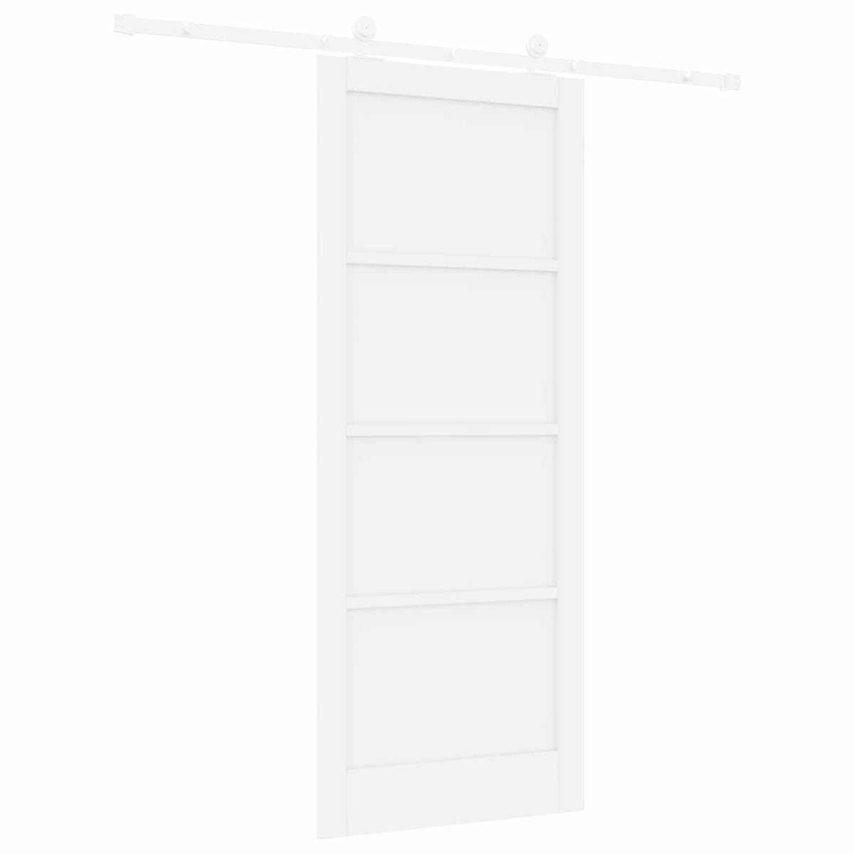 Συρόμενη Πόρτα 86 x 211 cm Επεξεργασμένο Ξύλο Λευκό