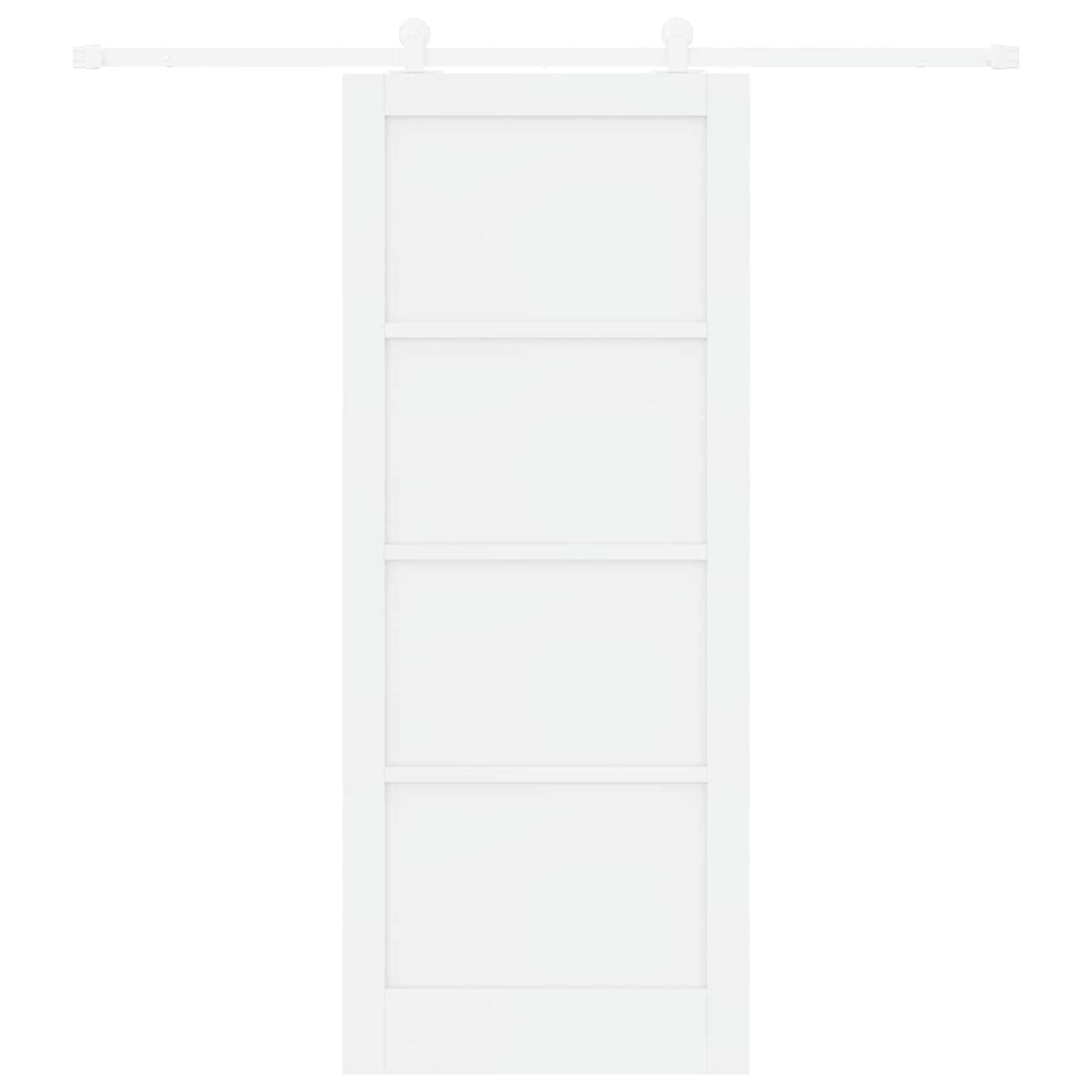 Συρόμενη Πόρτα 86 x 211 cm Επεξεργασμένο Ξύλο Λευκό