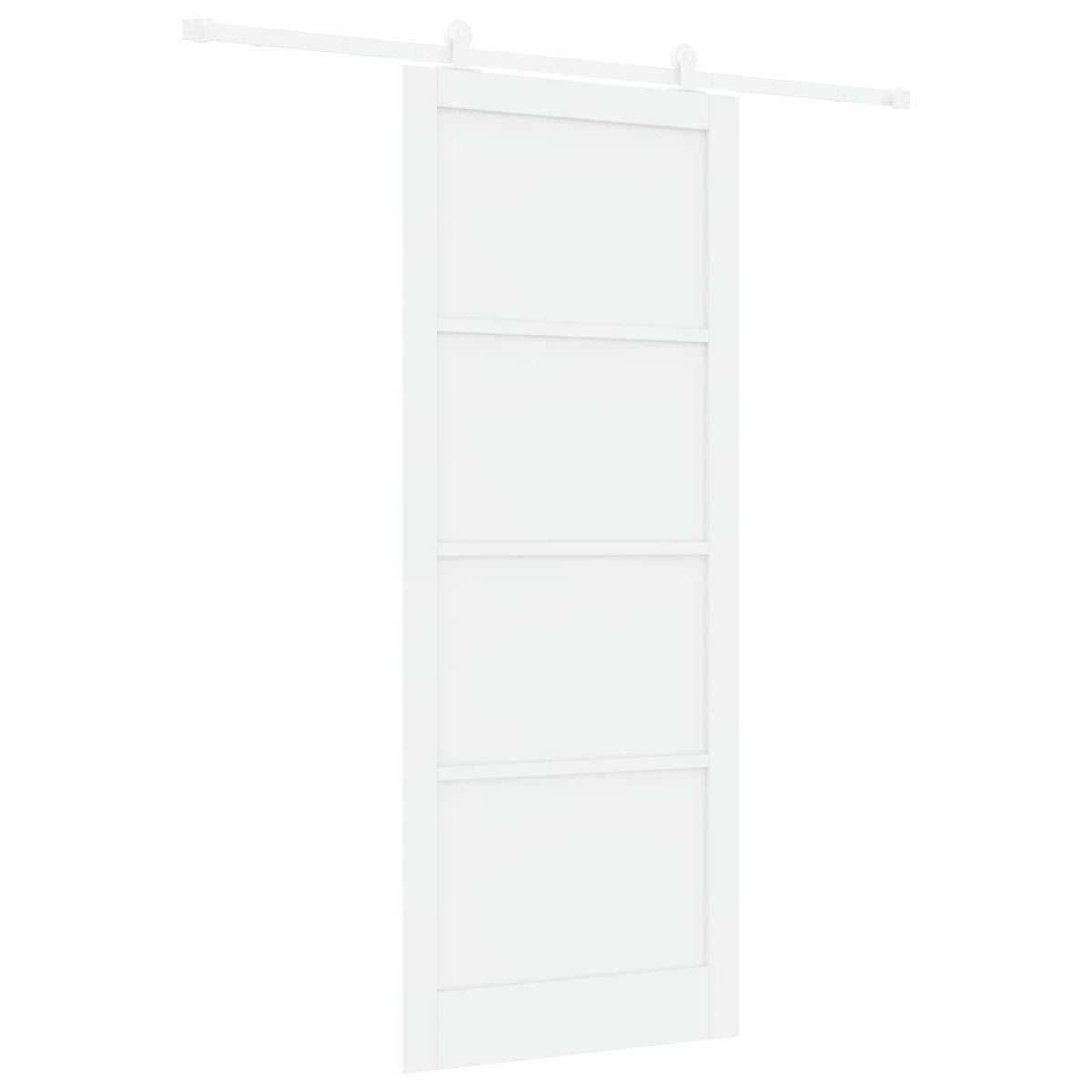 Συρόμενη Πόρτα 93 x 232 cm Επεξεργασμένο Ξύλο Λευκό