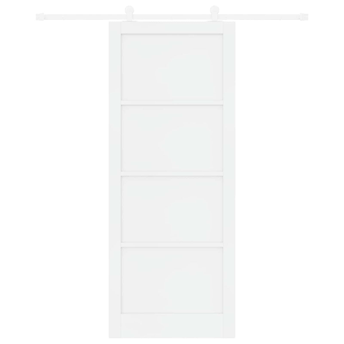 Συρόμενη Πόρτα 93 x 232 cm Επεξεργασμένο Ξύλο Λευκό