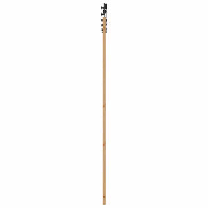 Συρόμενη Πόρτα 93 x 202 cm Επεξεργασμένο Ξύλο Φυσικό και Μαύρο - Pakobazaar