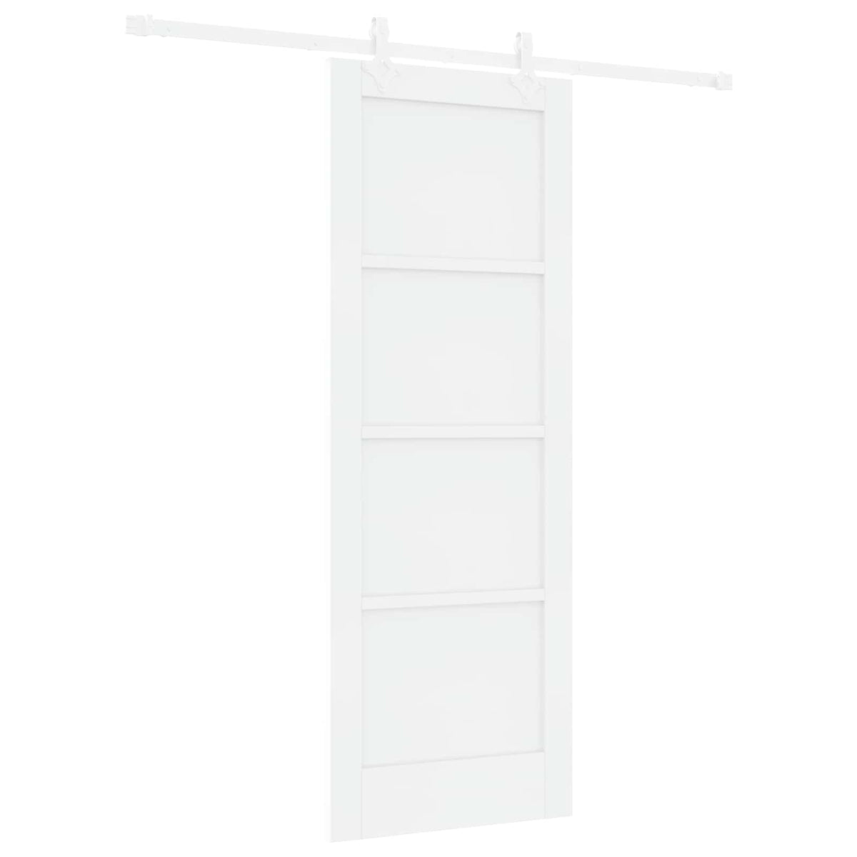 Συρόμενη Πόρτα 73,5 x 198,5 cm Επεξεργασμένο Ξύλο Λευκό - Pakobazaar