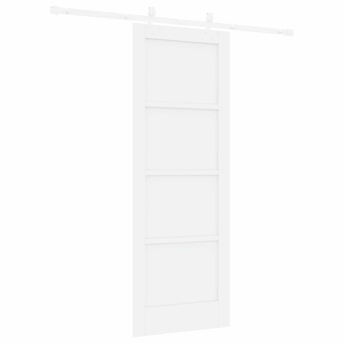 Συρόμενη Πόρτα 73,5 x 198,5 cm Επεξεργασμένο Ξύλο Λευκό - Pakobazaar