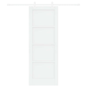 Συρόμενη Πόρτα 73,5 x 198,5 cm Επεξεργασμένο Ξύλο Λευκό - Pakobazaar