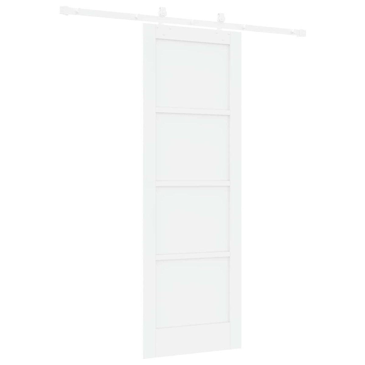 Συρόμενη Πόρτα 73,5 x 211 cm Επεξεργασμένο Ξύλο Λευκό - Pakobazaar
